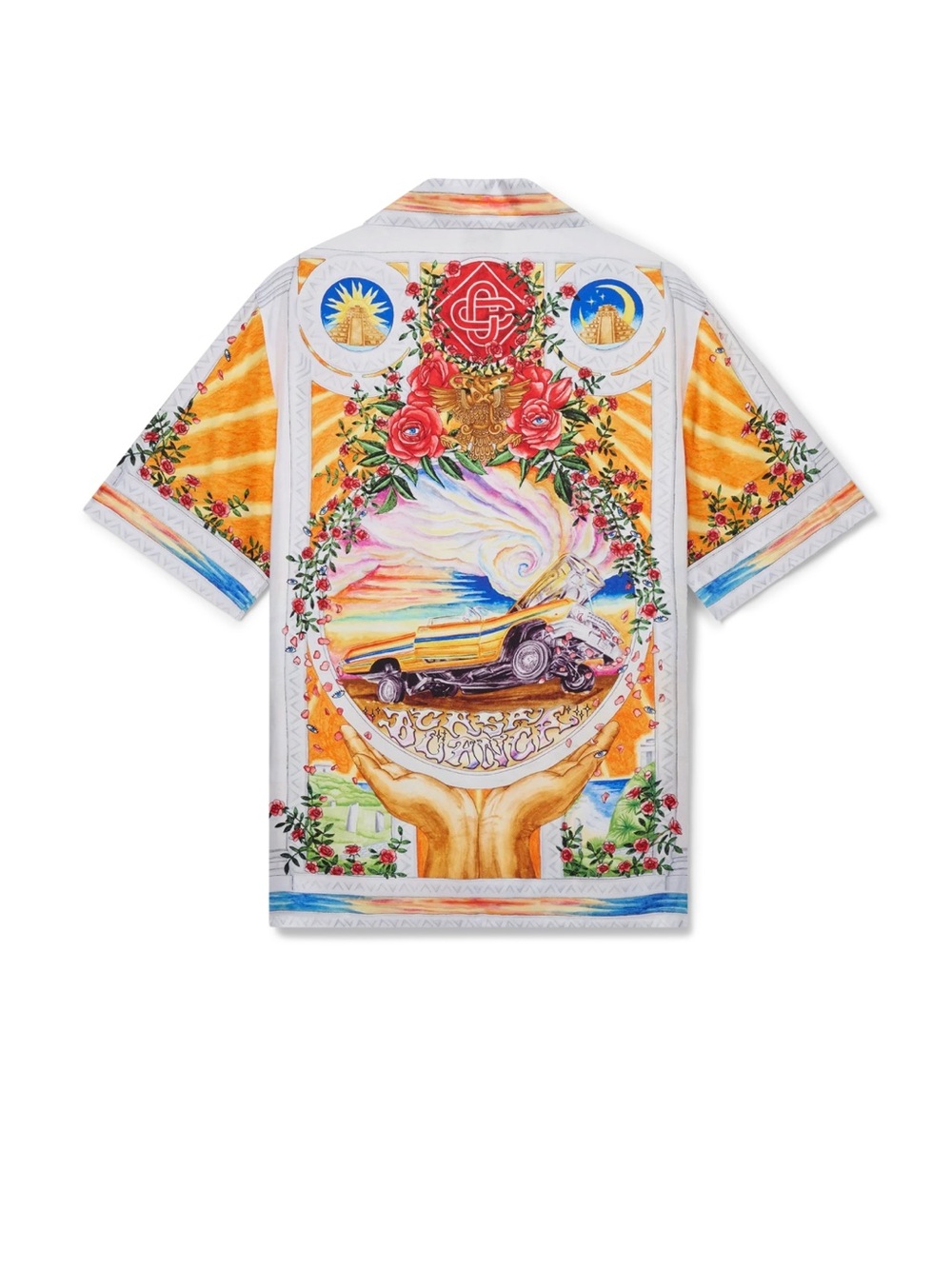 Casablanca La Tornade De Rose Silk Shirt Multi Men’s Small